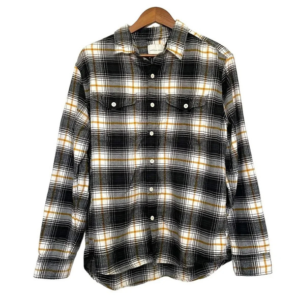 American Eagle Outfitters Super Soft Flannel Plaid Shirt Size Large Button Front - Picture 6 of 6